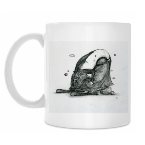 Кружка с принтом писатель созерцающий