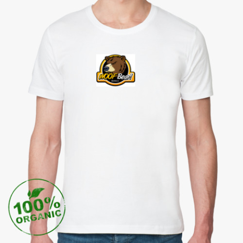Футболка из органик-хлопка с принтом WOOF Bear!