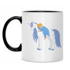 Кружка двухцветная