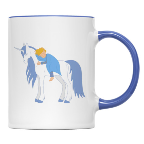 Кружка с принтом Sleeping unicorn / Спящий единорог