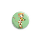 Значок 25 мм коровка