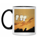 Кружка двухцветная