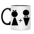 Кружка двухцветная