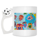 Кружка с футбольным мячиком