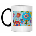 Кружка двухцветная