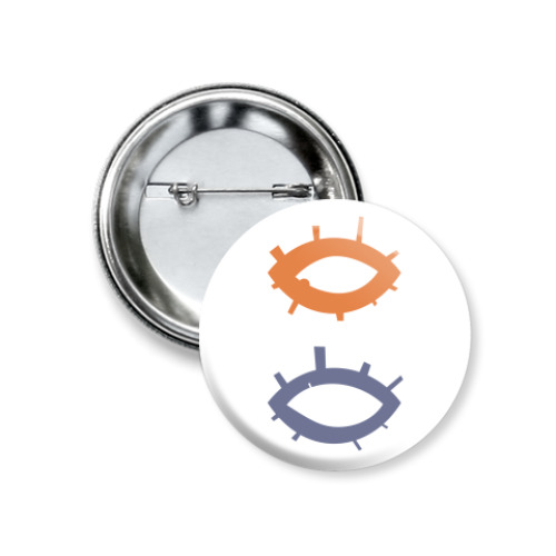 Значок 37мм с принтом всевидящее око