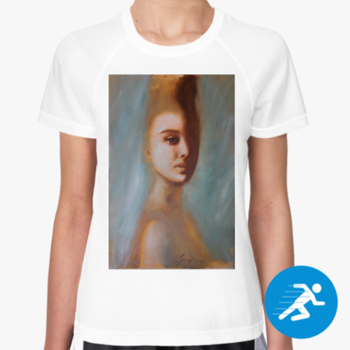 Женская спортивная футболка с принтом Кружева