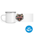 Кружка металлическая белая (круговая запечатка)