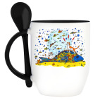 Кружка с ложкой