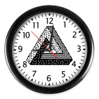 Настенные часы (с цифрами) Оптическая иллюзия