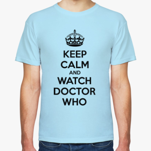 Футболка с принтом KEEP CALM and WATCH DOCTOR WHO
