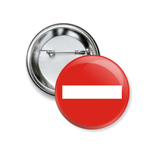 Значок 37мм с принтом  'Кирпич'