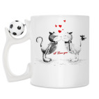 Кружка с футбольным мячиком