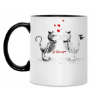 Кружка двухцветная