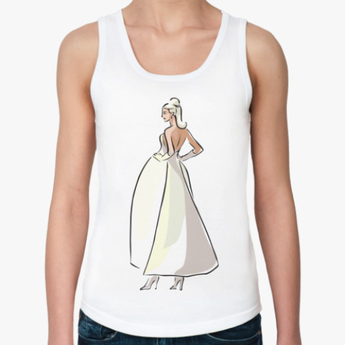 Женская майка с принтом Невеста