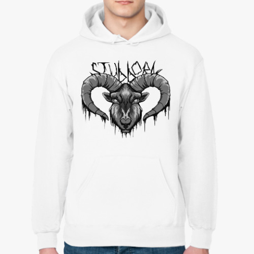 Толстовка худи с принтом Stubborn