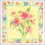  Цветы в рамке