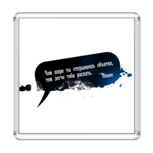 Магнит с принтом  'Фридрих Ницше'