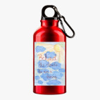 Металлическая бутылка 400 мл UV-DTF