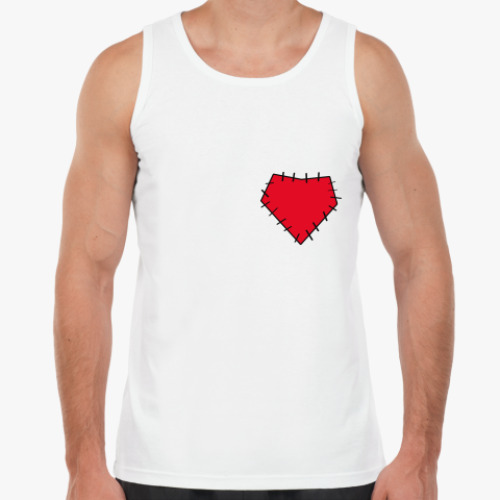 Майка с принтом Заплатка на сердце