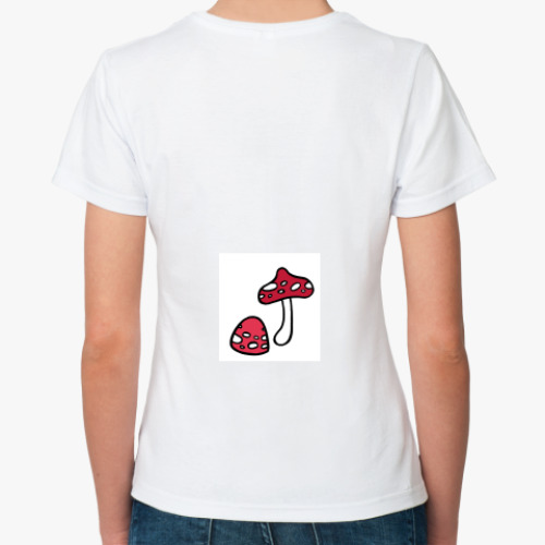 Классическая футболка с принтом  Моховик