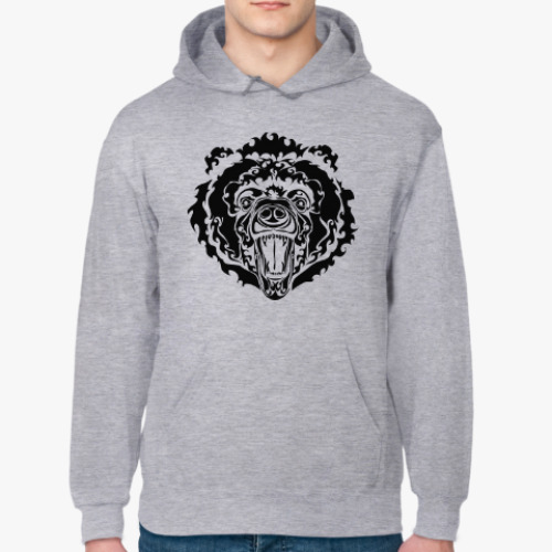 Толстовка худи с принтом медведь