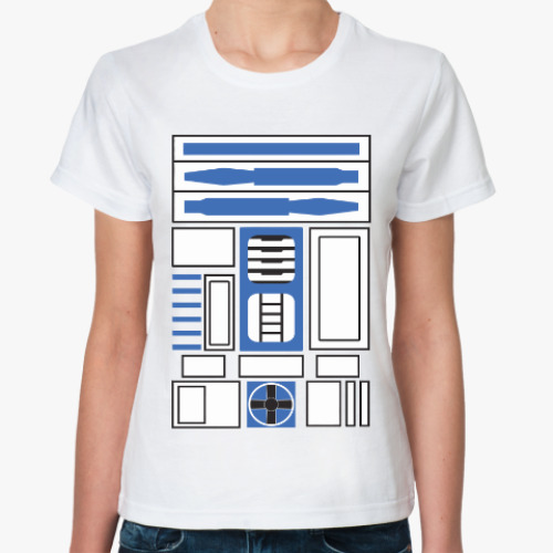 Классическая футболка с принтом R2-D2