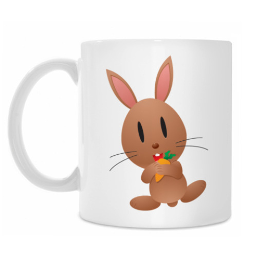 Кружка с принтом Заяц