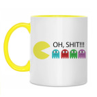 Двухцветная кружка Pacman