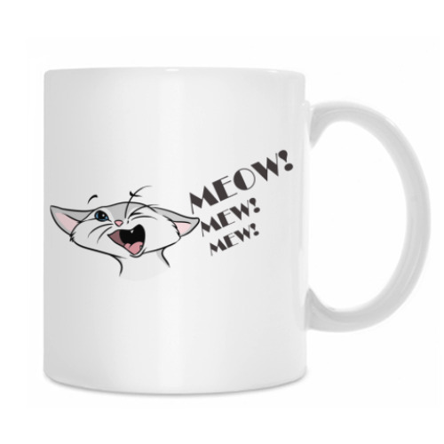 Кружка с принтом Feed me