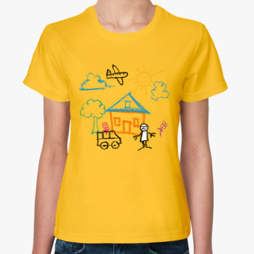 Женская футболка с принтом Этот мир