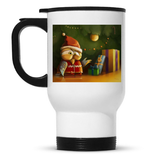 Кружка-термос с принтом Птенец