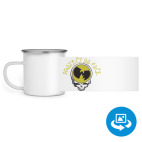 Кружка металлическая белая (круговая запечатка)