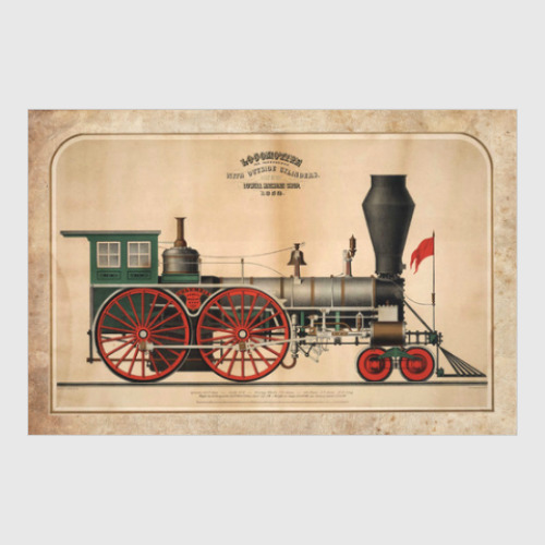 Постер с принтом Паровоз