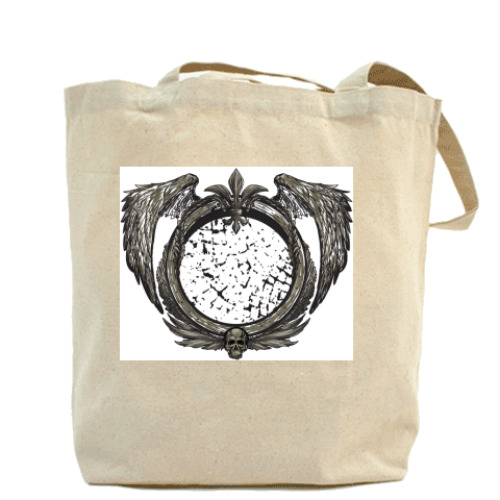 Сумка шоппер с принтом крылатый герб