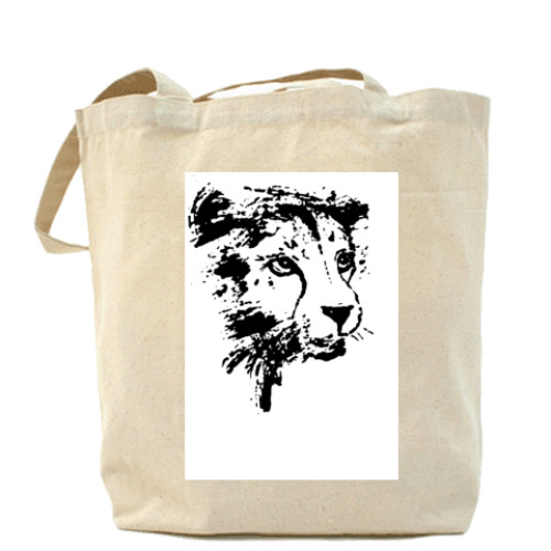 Сумка шоппер с принтом Гепард