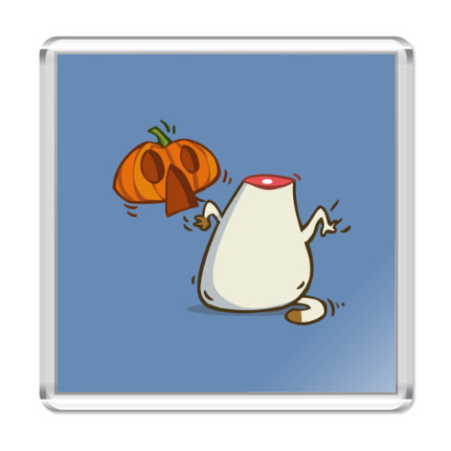 Магнит с принтом Хэллокот (№27)