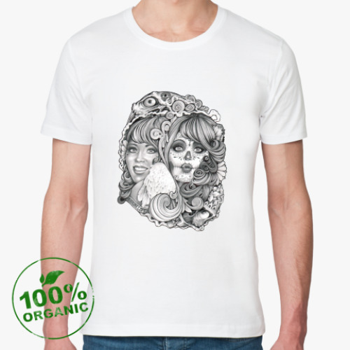 Футболка из органик-хлопка с принтом Two Ways