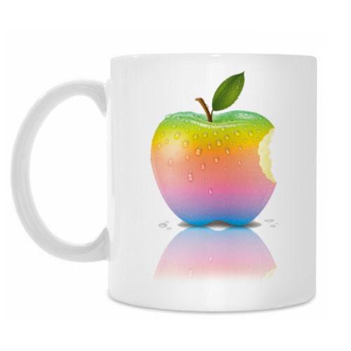 Кружка с принтом Apple