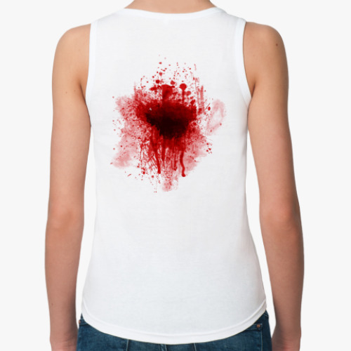 Женская майка с принтом Кровь