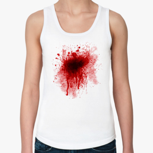 Женская майка с принтом Кровь