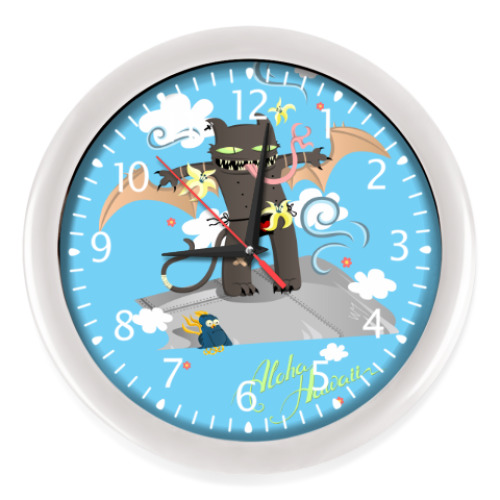 Настенные часы с принтом На Гавайи