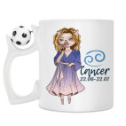 Кружка с футбольным мячиком