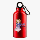 Металлическая бутылка 400 мл UV-DTF