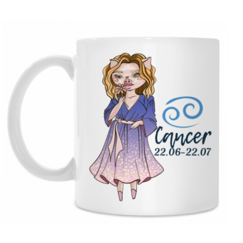 Кружка с принтом Рак 2019