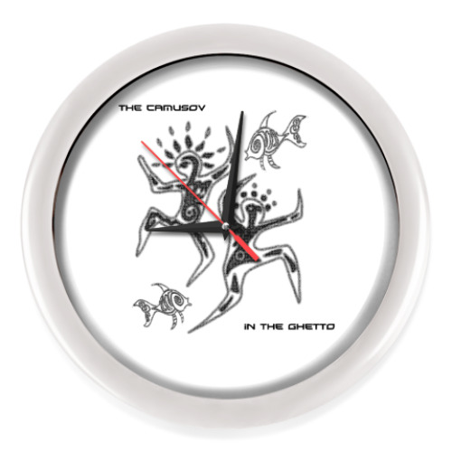 Настенные часы с принтом The Camusov