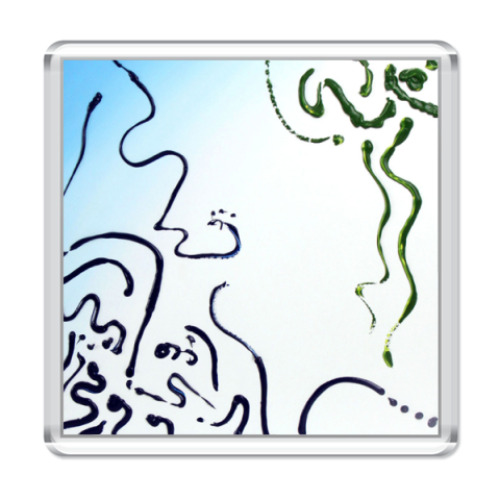 Магнит с принтом полосы