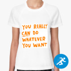 Женская спортивная футболка