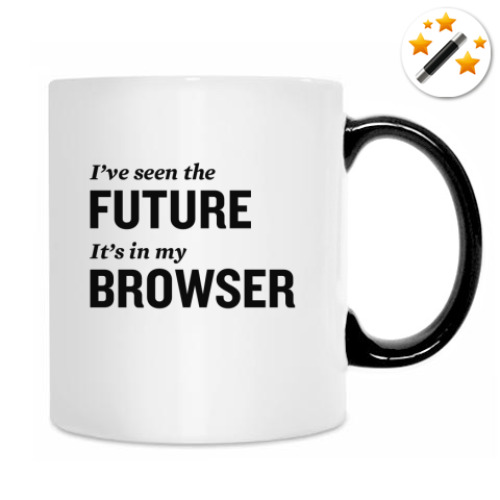 Кружка-хамелеон с принтом HTML5