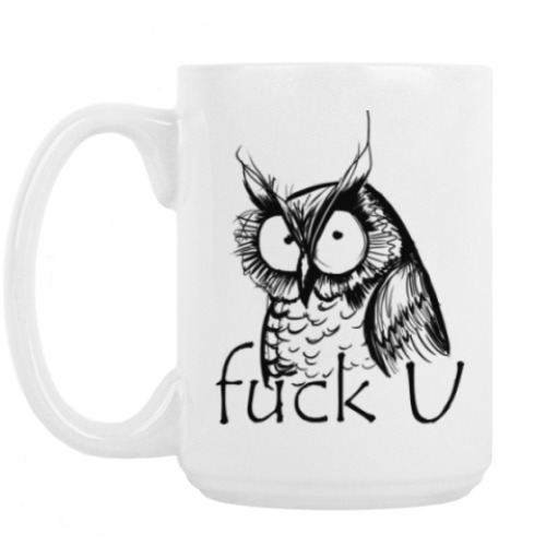 Кружка с принтом Фак ю